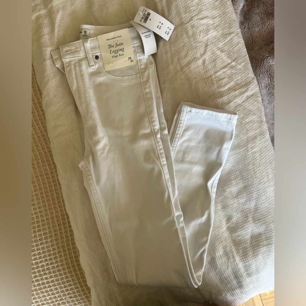 Abercrombie & Fitch Women's Skinny Pants - Light Gray